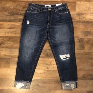 Kancan Dark denim wash capris